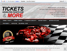 Tablet Screenshot of grand-prix-tickets.com